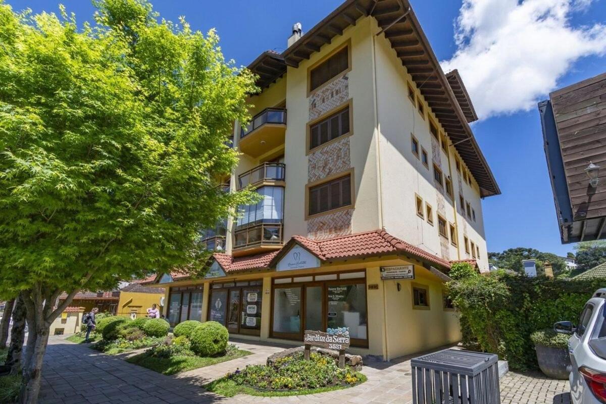 Rosa Edificio Jardim Da Serra Gramado Bagian luar foto